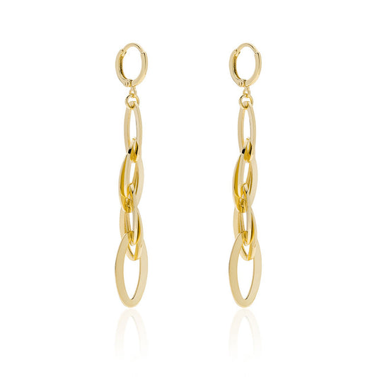 Orecchini Donna cerchio in bronzo oro Unoaerre 016EXO0021000 2341 - Arena Gioielli 