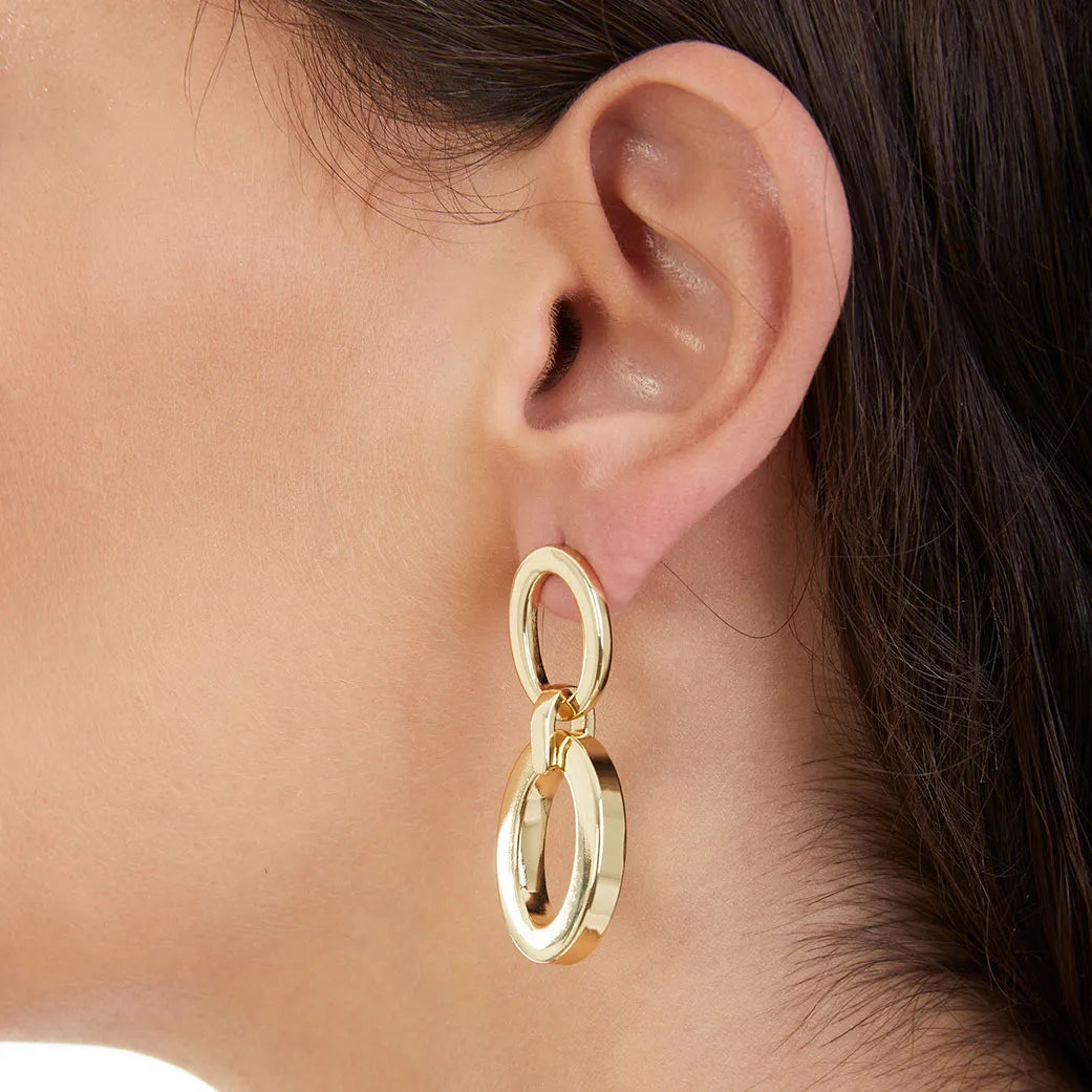 Orecchini Donna pendenti in bronzo oro Unoaerre 004EXO0018000 1945 - Arena Gioielli 