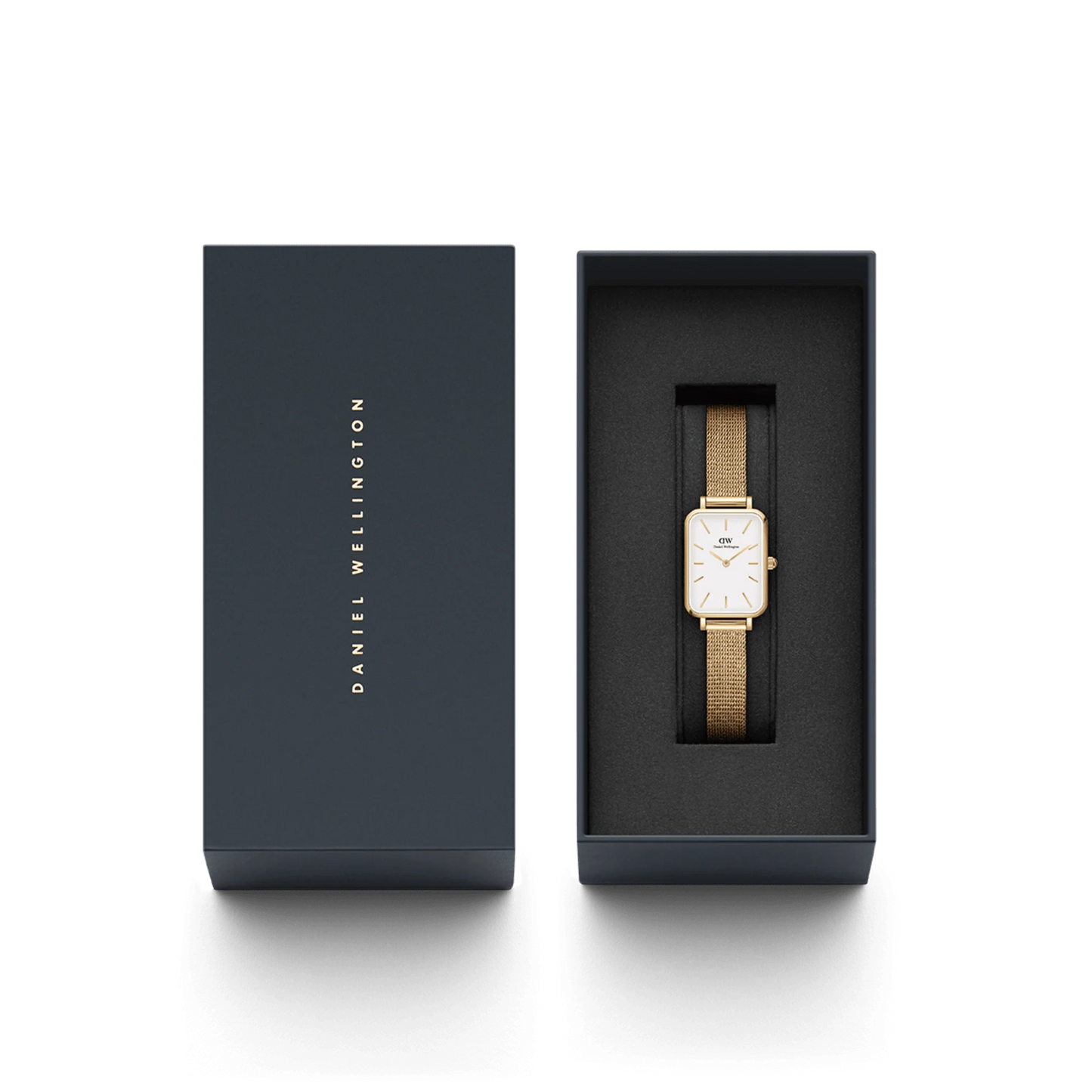 Orologio Donna Daniel Wellington Quadro Pressed Evergold White – DW00100556 - Arena Gioielli  - Daniel Wellington