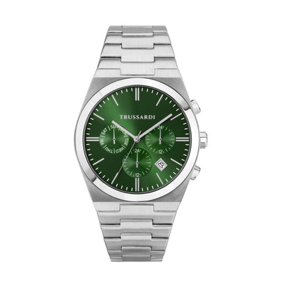 Orologio Uomo Trussardi T-Milano Multifunzione Acciaio Quadrante Verde R2453175010 - Arena Gioielli