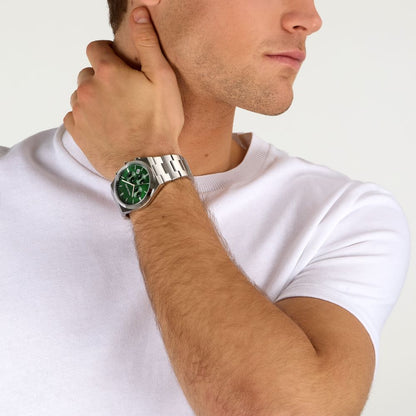 Orologio Uomo Trussardi T-Milano Multifunzione Acciaio Quadrante Verde R2453175010 - Arena Gioielli