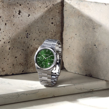 Orologio Uomo Trussardi T-Milano Multifunzione Acciaio Quadrante Verde R2453175010