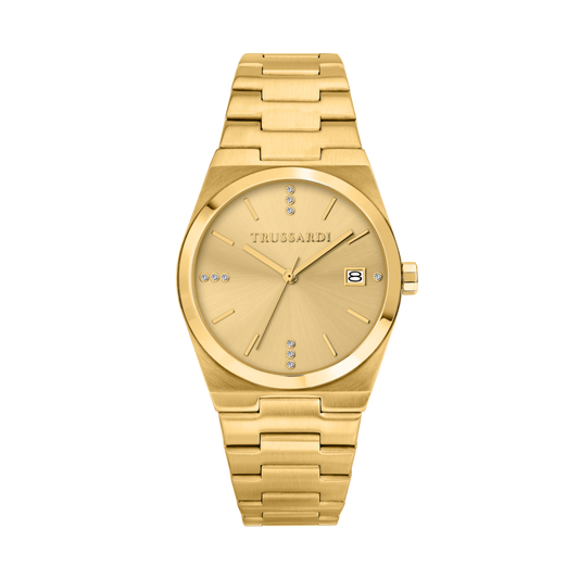 Orologio Donna Trussardi T-Milano R2453175502 – Acciaio Oro - Arena Gioielli  - Trussardi