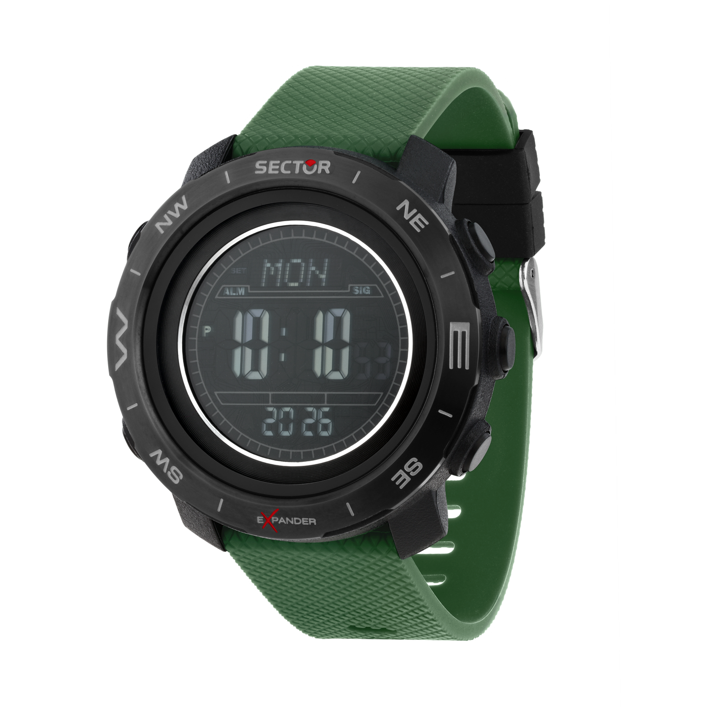 Orologio Digitale Uomo Sector Ex-52 Cinturino Verde R3251351001 - Sector