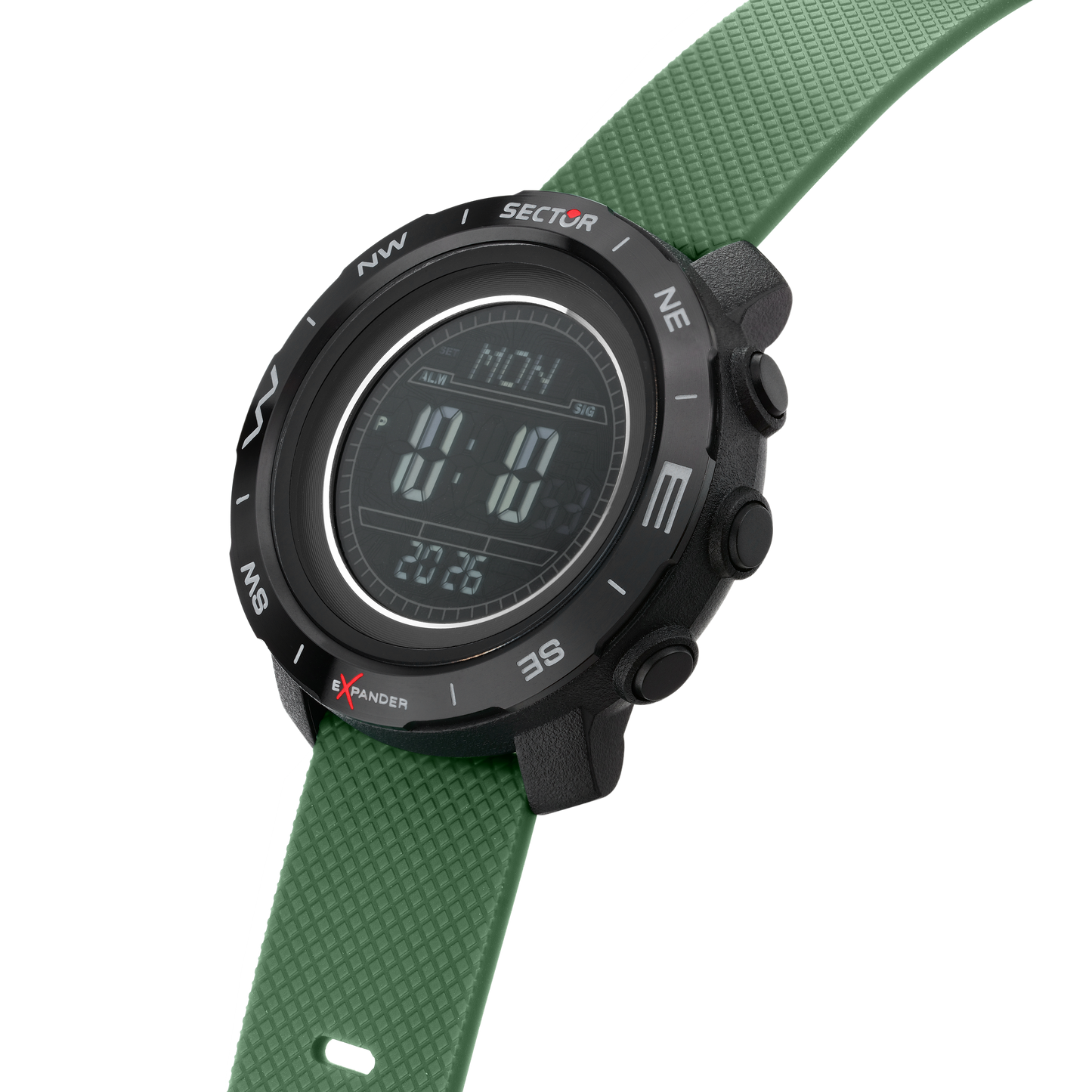 Orologio Digitale Uomo Sector Ex-52 Cinturino Verde R3251351001 - Sector