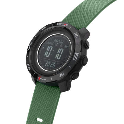 Orologio Digitale Uomo Sector Ex-52 Cinturino Verde R3251351001