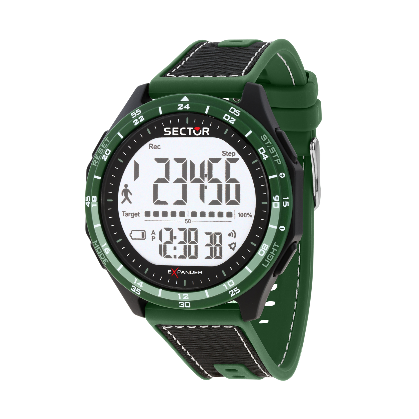 Orologio Digitale Uomo Sector Ex-53 Cinturino Verde e Nero R3251352002 - Sector
