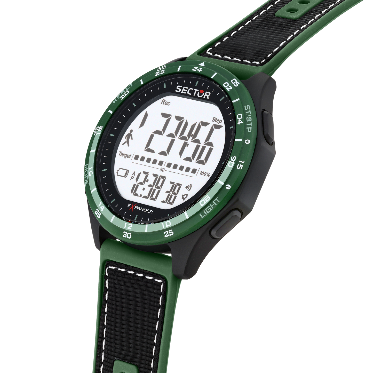 Orologio Digitale Uomo Sector Ex-53 Cinturino Verde e Nero R3251352002 - Sector