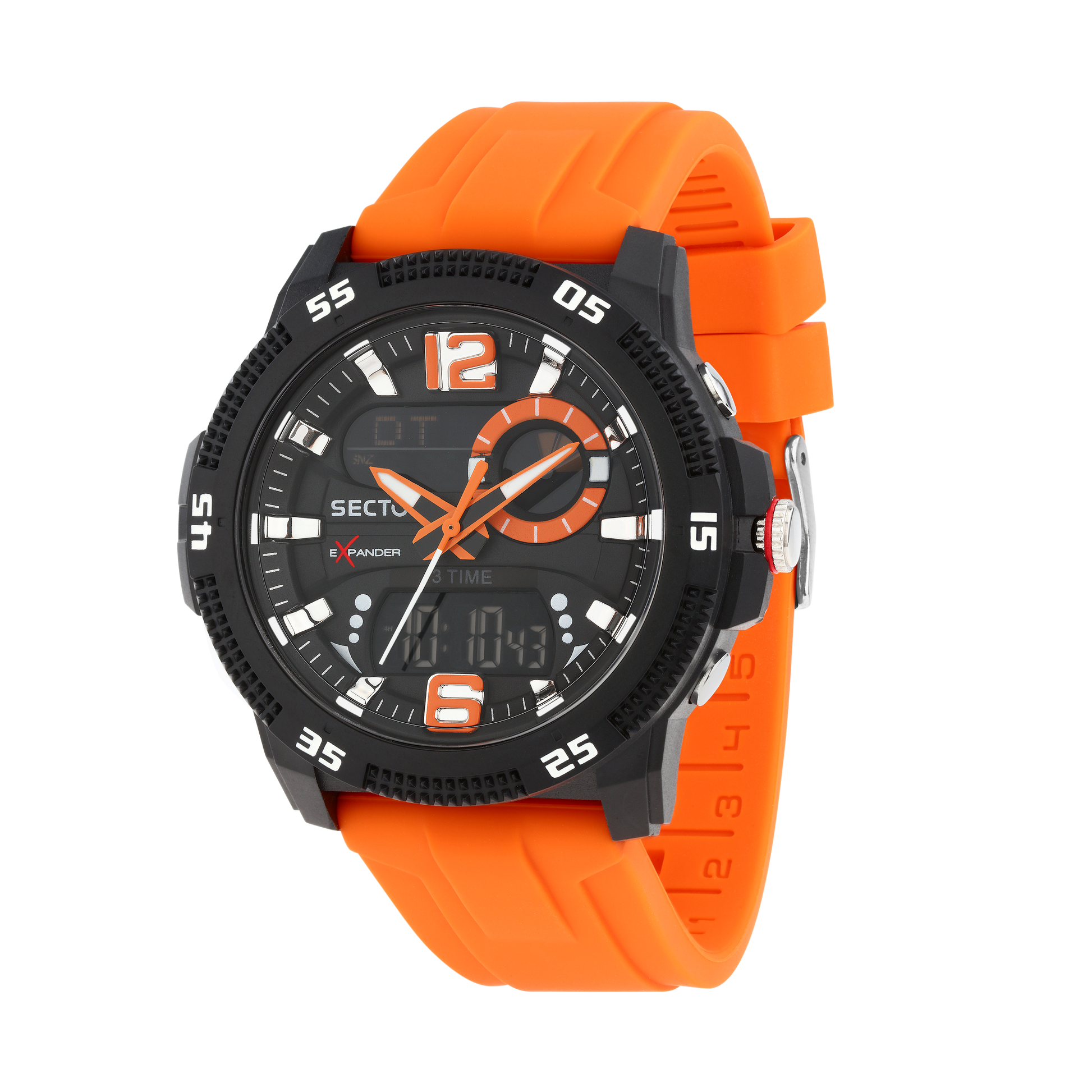 Orologio Digitale Uomo Sector Ex-56 Cinturino Arancione R3251355002 - Arena Gioielli