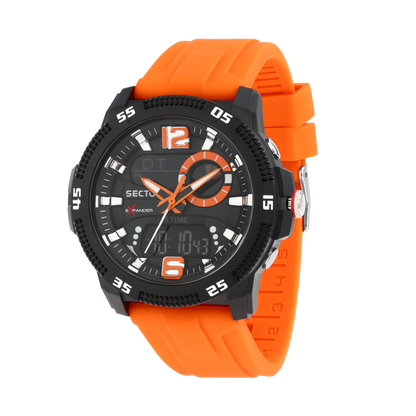 Orologio Digitale Uomo Sector Ex-56 Cinturino Arancione R3251355002 - Arena Gioielli