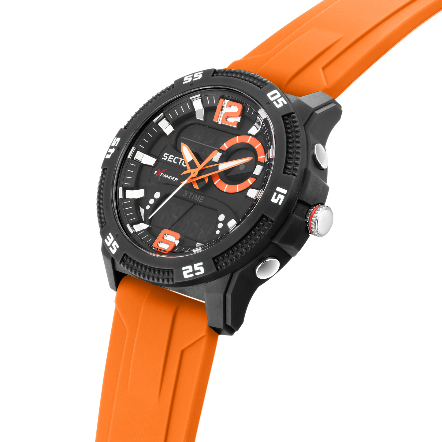 Orologio Digitale Uomo Sector Ex-56 Cinturino Arancione R3251355002 - Arena Gioielli - Sector