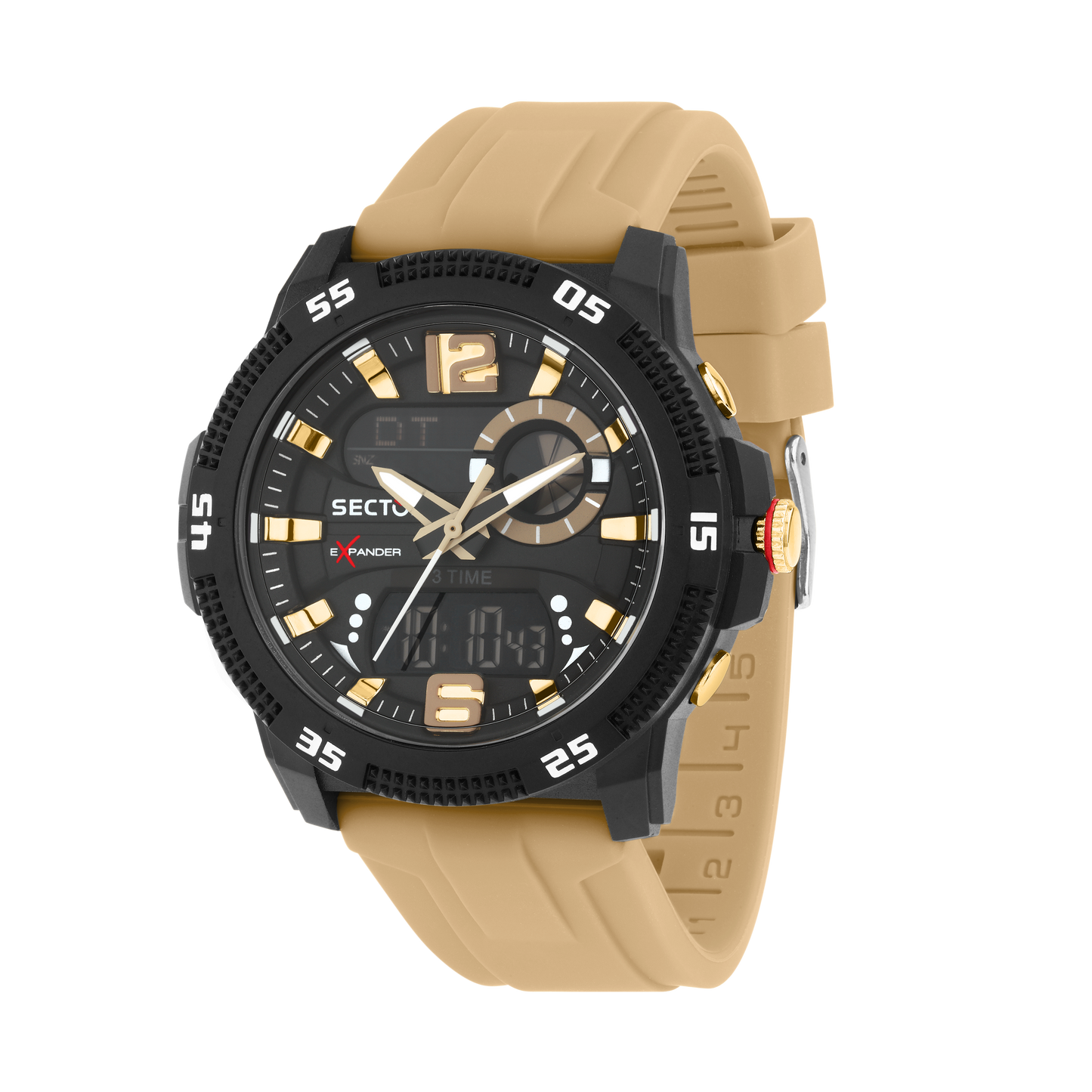 Orologio Digitale Uomo Sector Ex-56 Cinturino Marrone R3251355003 - Arena Gioielli - Sector