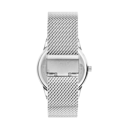 Orologio Uomo Sector 660 Solo Tempo in Acciaio Maglia Milano Silver con Quadrante Blu R3253517035