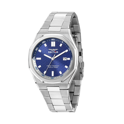 Orologio Uomo Sector OTTO150 Solo Tempo in Acciaio Silver con Quadrante Blu R3253550002 - Arena Gioielli