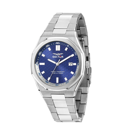 Orologio Uomo Sector OTTO150 Solo Tempo in Acciaio Silver con Quadrante Blu R3253550002 - Arena Gioielli - Sector