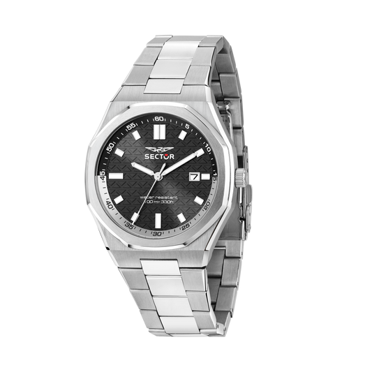 Orologio Uomo Sector OTTO150 Solo Tempo in Acciaio Silver con Quadrante Nero R3253550004 - Arena Gioielli - Sector