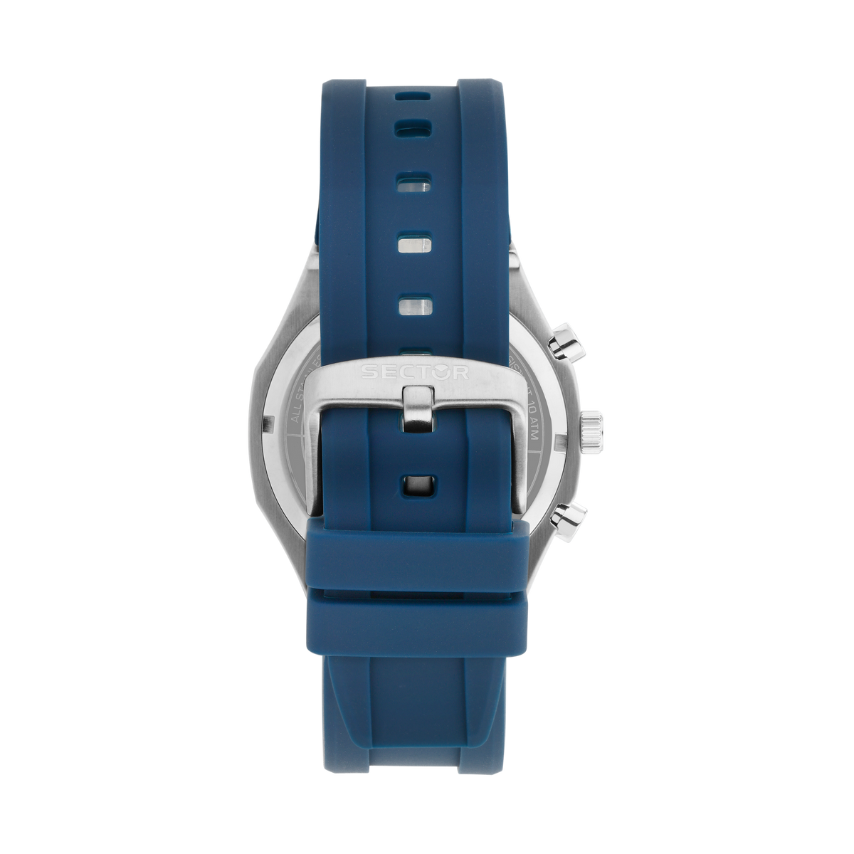Orologio Uomo Sector OTTO150 Cronografo in Acciaio Silver e Silicone Blu R3271650001 - Arena Gioielli