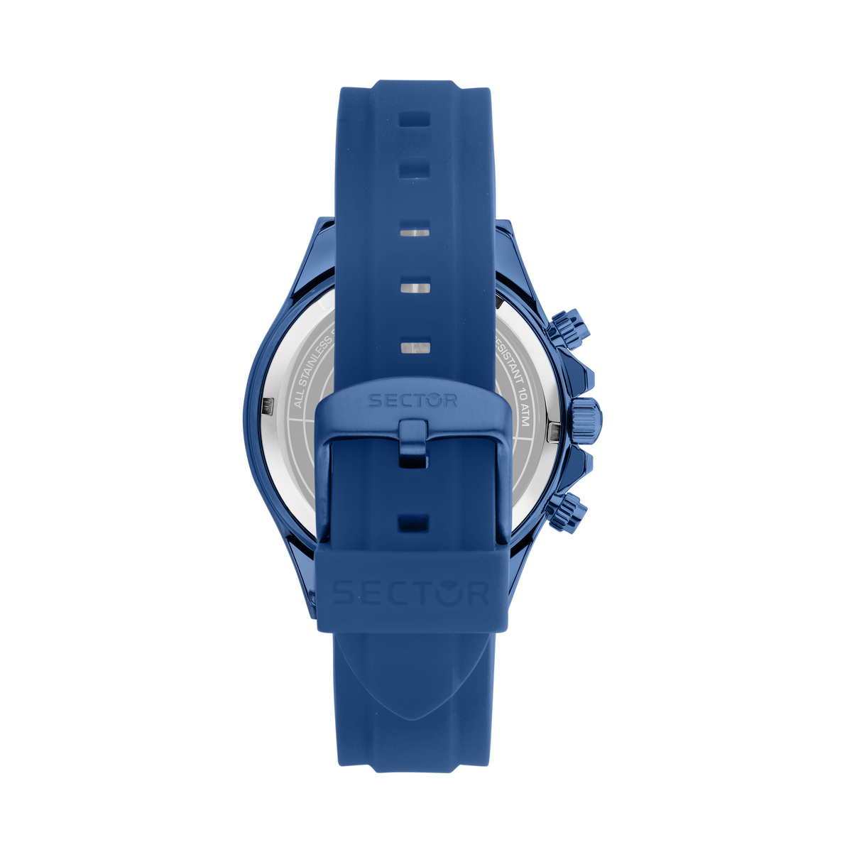 Orologio Uomo Sector 230 Cronografo in Acciaio Blu e Silicone Blu R3271661036 - Arena Gioielli - Sector