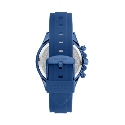 Orologio Uomo Sector 230 Cronografo in Acciaio Blu e Silicone Blu R3271661036 - Arena Gioielli