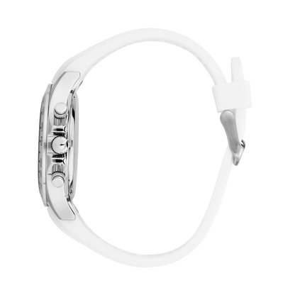Orologio Uomo Sector 230 Cronografo in Acciaio Silver e Silicone Bianco R3271661037