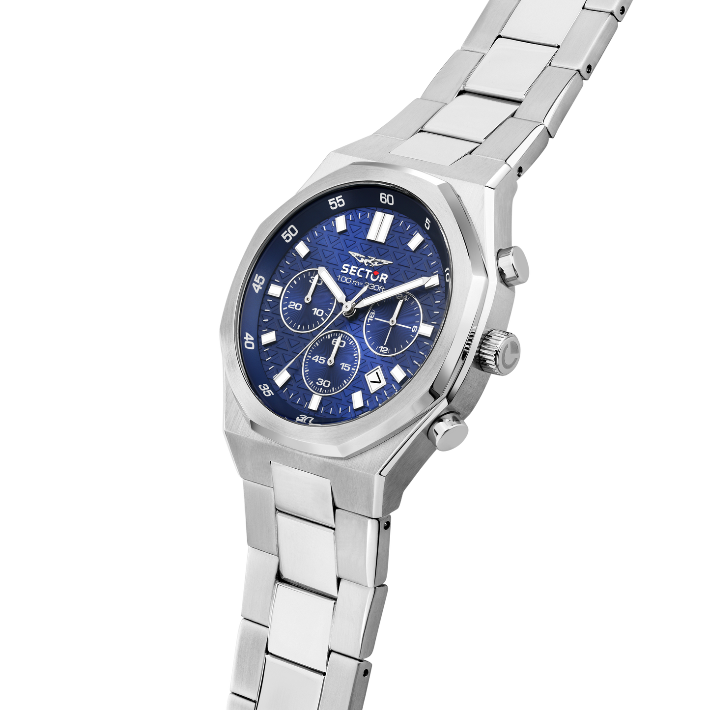Orologio Uomo Sector OTTO150 Cronografo in Acciaio Silver con Quadrante Blu R3273650004 - Sector