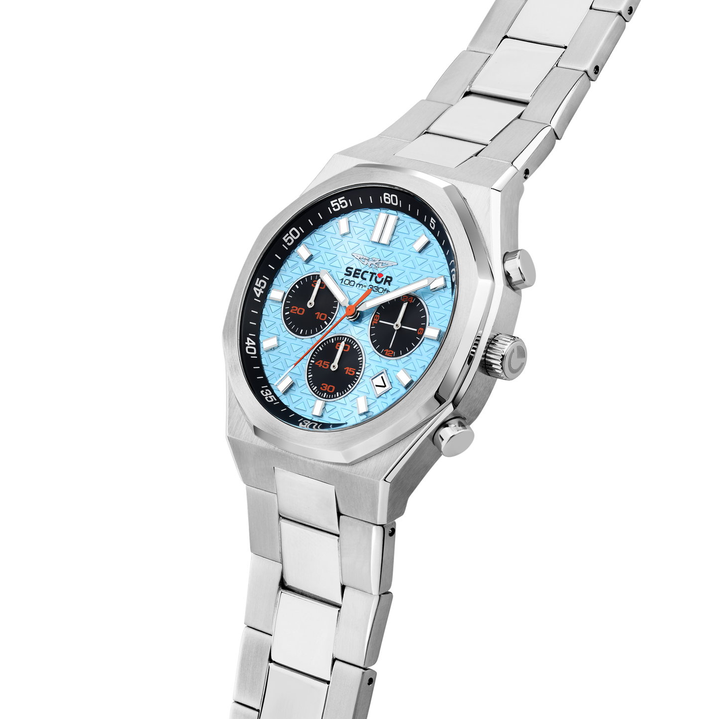 Orologio Uomo Sector OTTO150 Cronografo in Acciaio Silver con Quadrante Celeste R3273650005 - Sector