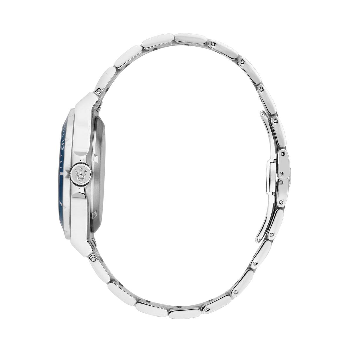 Orologio Uomo Maserati Sfida Automatico Skeleton in Acciaio Silver con Quadrante Blu R8823140019 - Arena Gioielli - Maserati