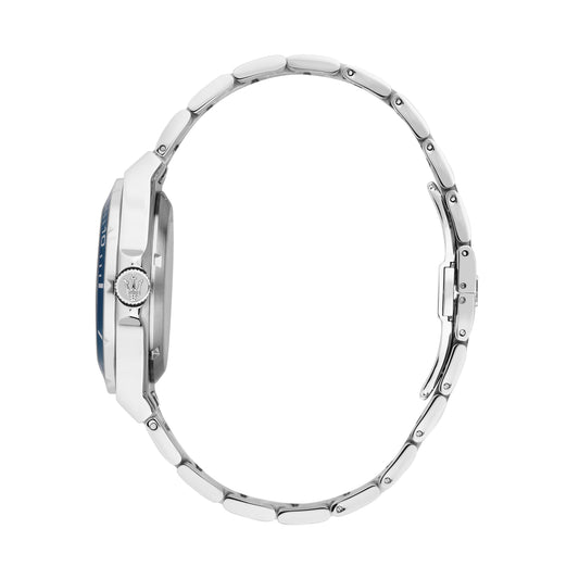 Orologio Uomo Maserati Sfida Automatico Skeleton in Acciaio Silver con Quadrante Blu R8823140019 - Arena Gioielli - Maserati