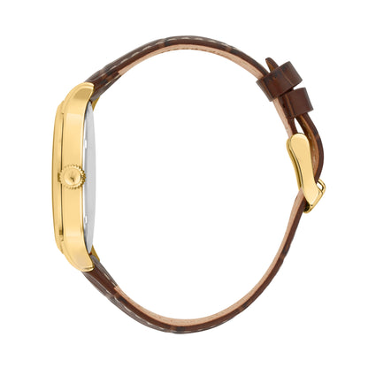 Orologio Uomo Maserati Epoca Solo Tempo in Acciaio Gold e Pelle Marrone R8851118018