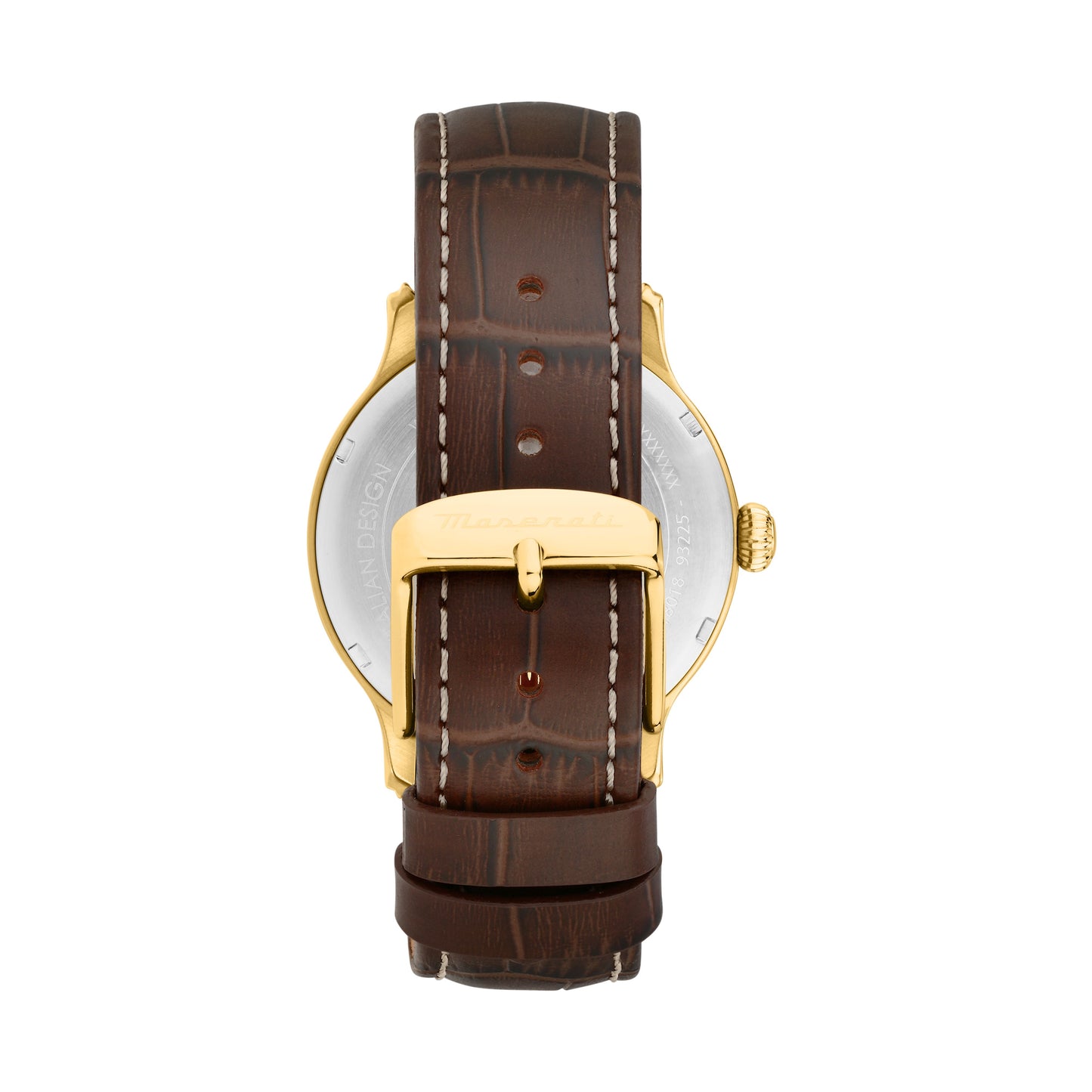 Orologio Uomo Maserati Epoca Solo Tempo in Acciaio Gold e Pelle Marrone R8851118018 - Maserati