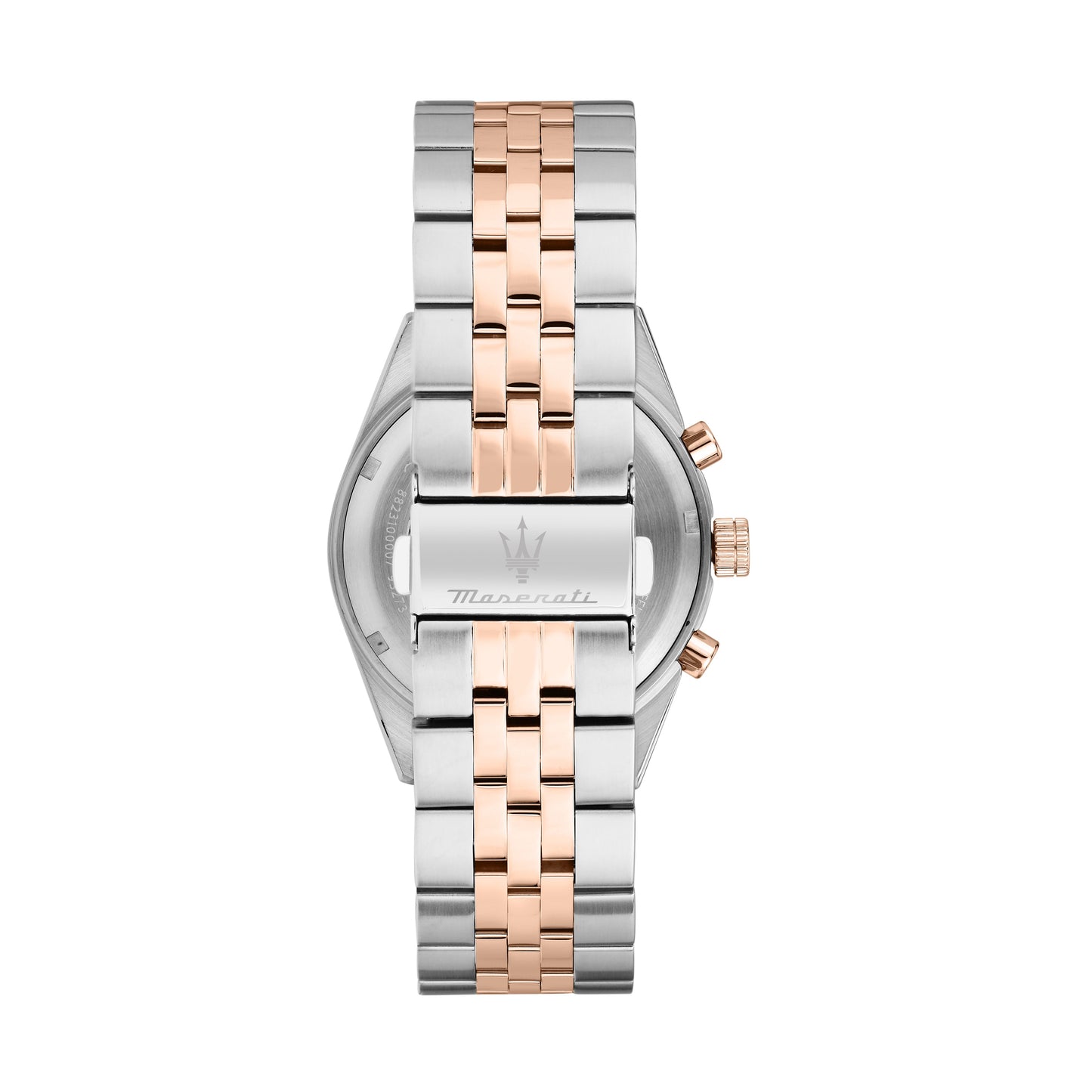 Orologio Uomo Maserati Competizione Multifunzione in Acciaio Bicolore Silver e Rose Gold con Quadrante Marrone R8853100049 - Maserati