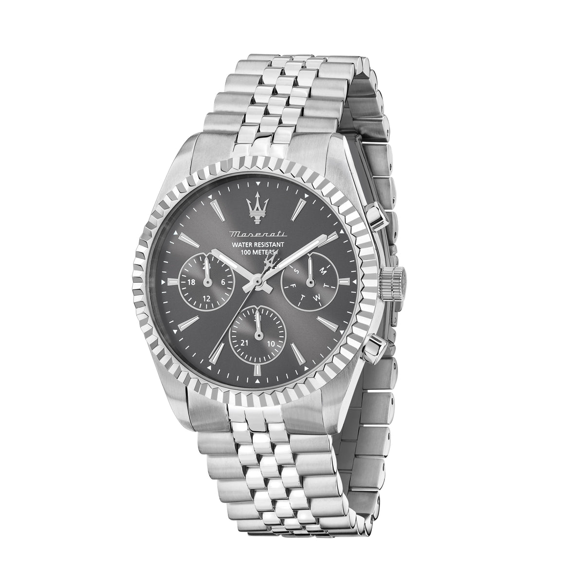 Orologio Uomo Maserati Competizione Multifunzione in Acciaio con Quadrante Grigio R8853100053 - Maserati