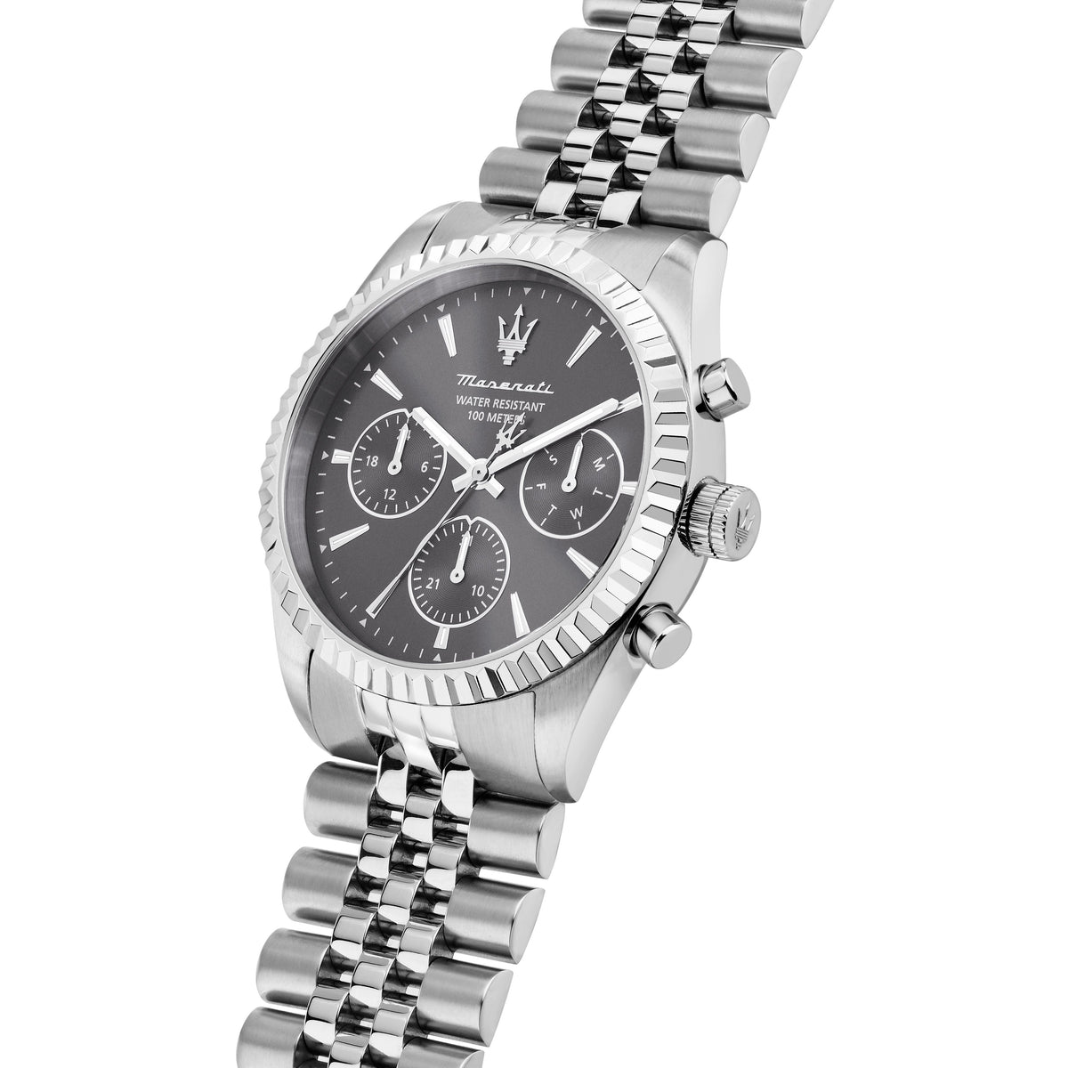 Orologio Uomo Maserati Competizione Multifunzione in Acciaio con Quadrante Grigio R8853100053 - Maserati