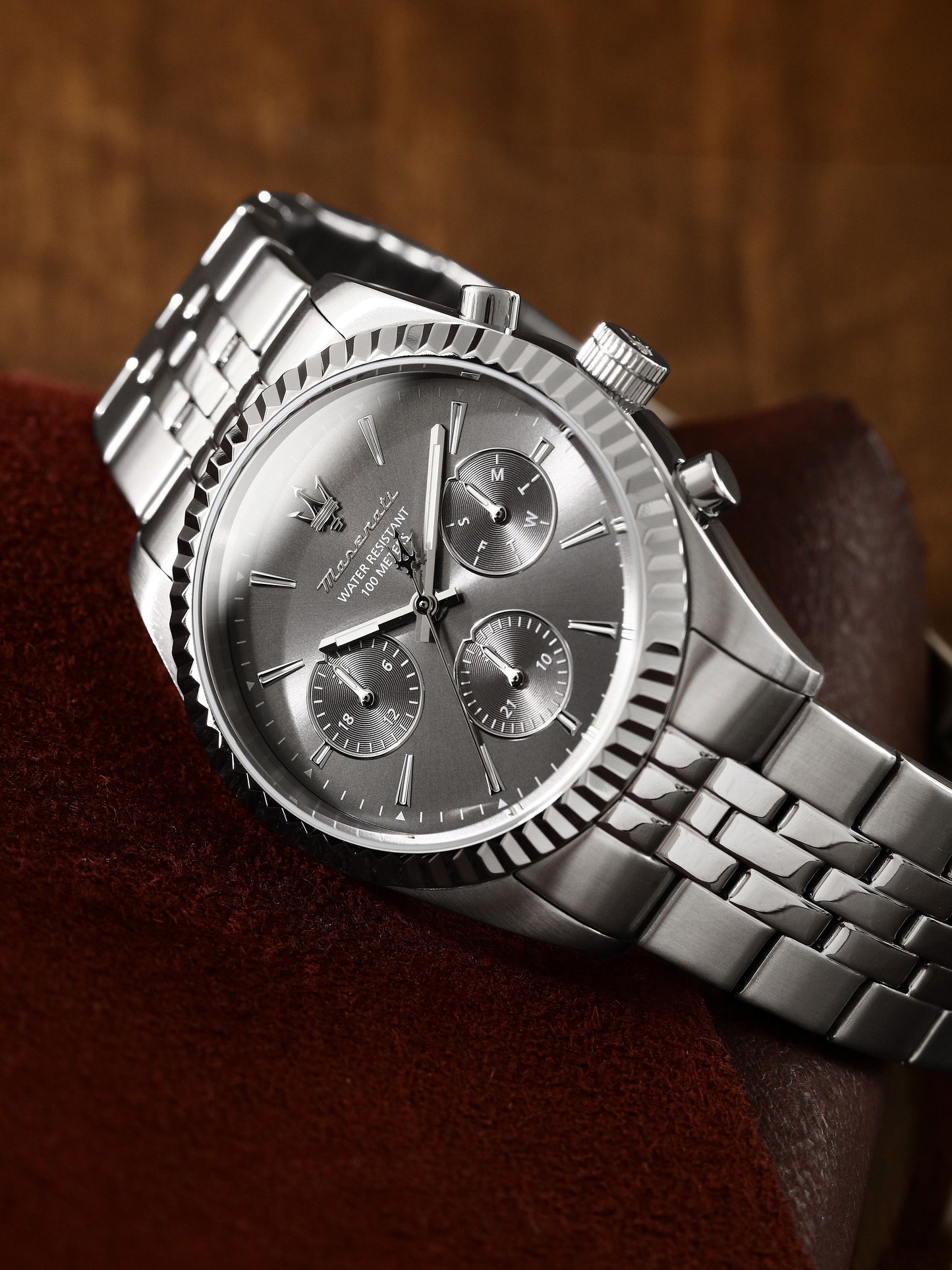 Orologio Uomo Maserati Competizione Multifunzione in Acciaio con Quadrante Grigio R8853100053 - Maserati