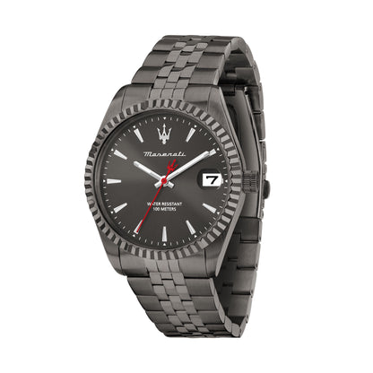 Orologio Uomo Maserati Competizione Solo Tempo in Acciaio Grigio con Datario R8853100054
