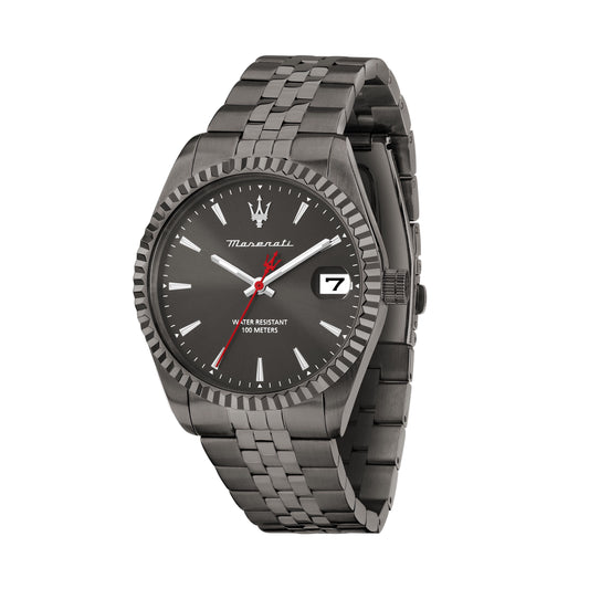 Orologio Uomo Maserati Competizione Solo Tempo in Acciaio Grigio con Datario R8853100054 - Arena Gioielli - Maserati