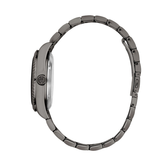 Orologio Uomo Maserati Competizione Solo Tempo in Acciaio Grigio con Datario R8853100054 - Arena Gioielli - Maserati