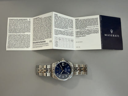 Orologio Uomo Maserati Competizione Solo Tempo in Acciaio con Quadrante Blu R8853100056