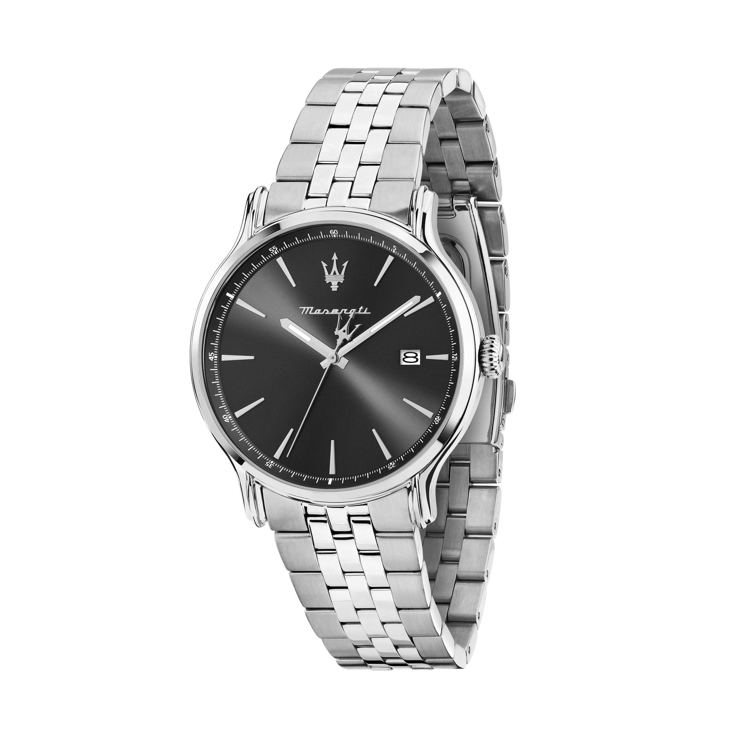 Orologio Uomo Maserati Epoca Solo Tempo in Acciaio Silver con Quadrante Antracite R8853118030 - Maserati