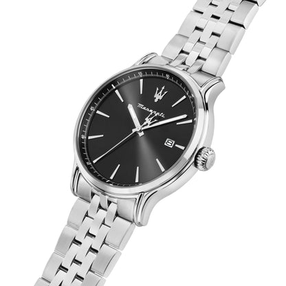 Orologio Uomo Maserati Epoca Solo Tempo in Acciaio Silver con Quadrante Antracite R8853118030