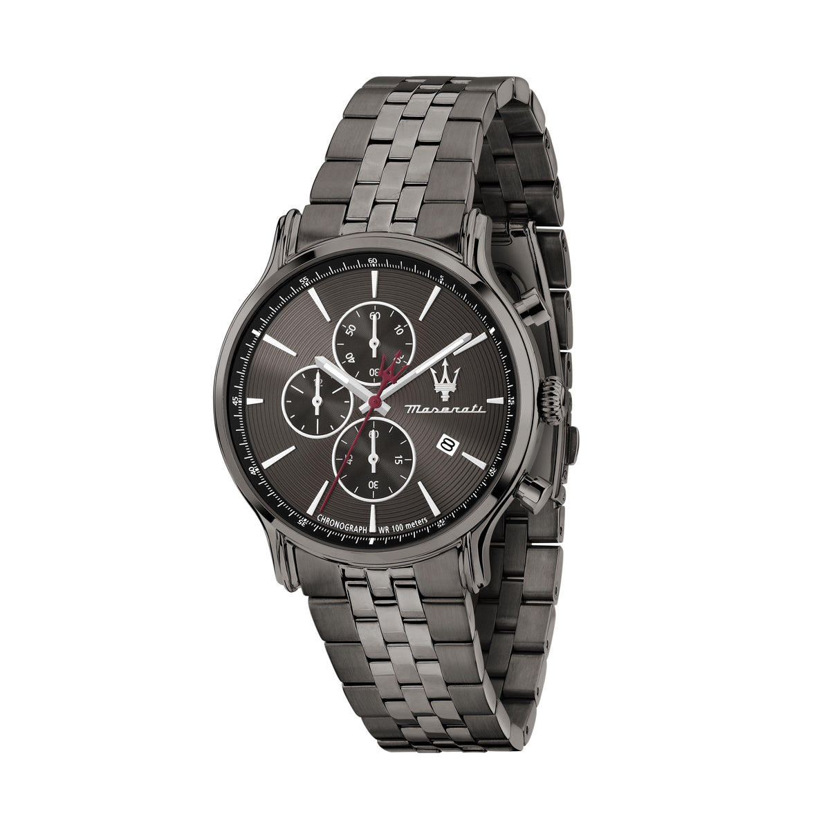 Orologio Uomo Maserati Epoca Cronografo in Acciaio Grigio con Quadrante Grigio R8873618036 - Arena Gioielli - Maserati