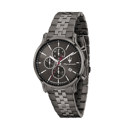 Orologio Uomo Maserati Epoca Cronografo in Acciaio Grigio con Quadrante Grigio R8873618036 - Arena Gioielli - Maserati