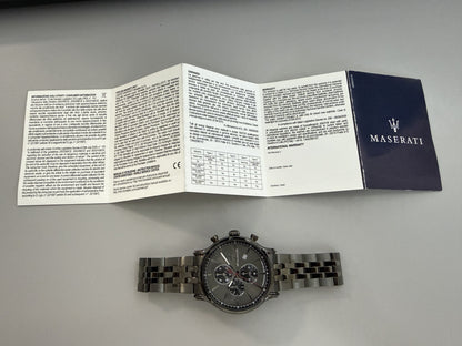 Orologio Uomo Maserati Epoca Cronografo in Acciaio Grigio con Quadrante Grigio R8873618036 - Arena Gioielli