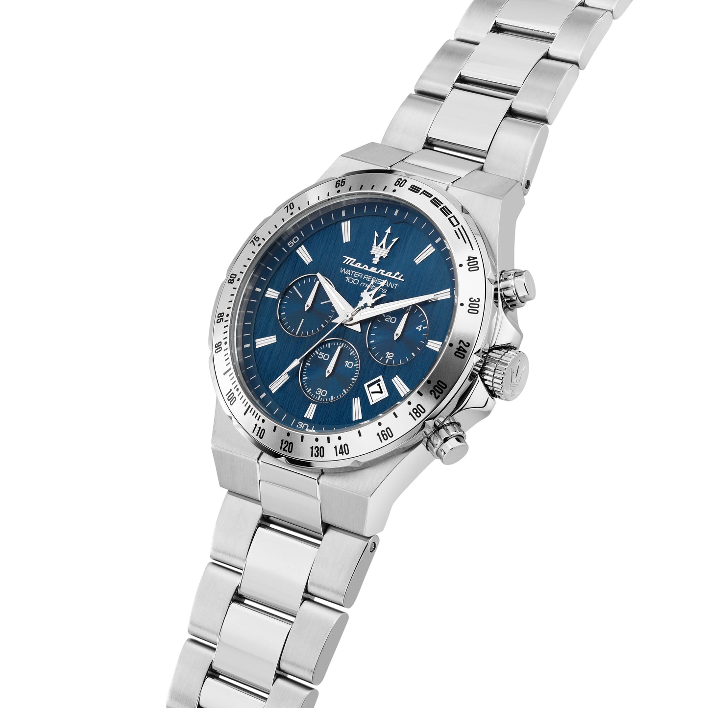 Orologio Uomo Maserati Sfida Cronografo in Acciaio Silver con Quadrante Blu R8873640029 - Maserati