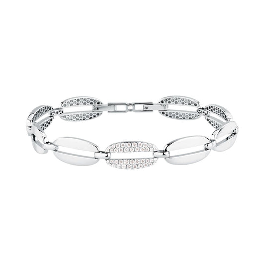 Bracciale Donna Morellato Trame Catena in Argento Sostenibile con Cubic Zirconia Bianchi SAAG01 - Arena Gioielli - Morellato