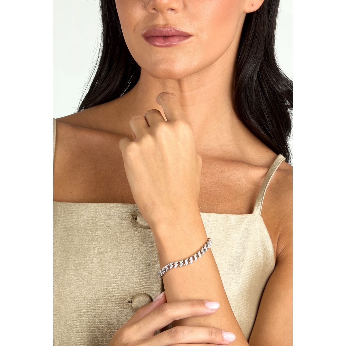 Bracciale Donna Morellato Trame in Argento Sostenibile Silver a Catena con Cubic Zirconia Bianchi SAAG02 - Morellato