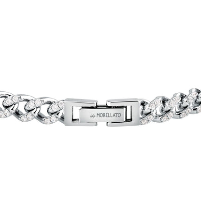 Bracciale Donna Morellato Trame in Argento Sostenibile Silver a Catena con Cubic Zirconia Bianchi SAAG09