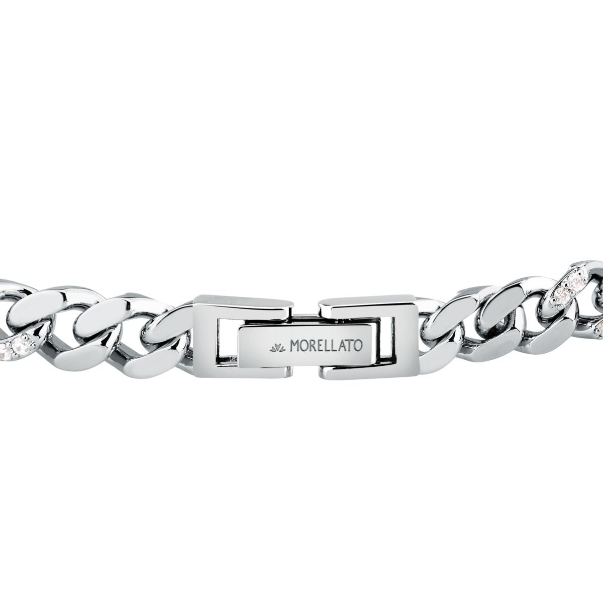 Bracciale Donna Morellato Trame in Argento Sostenibile Silver a Catena Grumetta con Cubic Zirconia Bianchi SAAG10 - Morellato