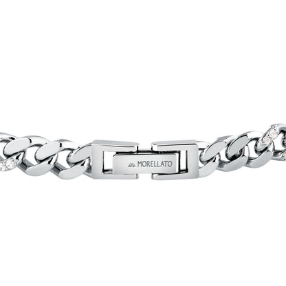 Bracciale Donna Morellato Trame in Argento Sostenibile Silver a Catena Grumetta con Cubic Zirconia Bianchi SAAG10