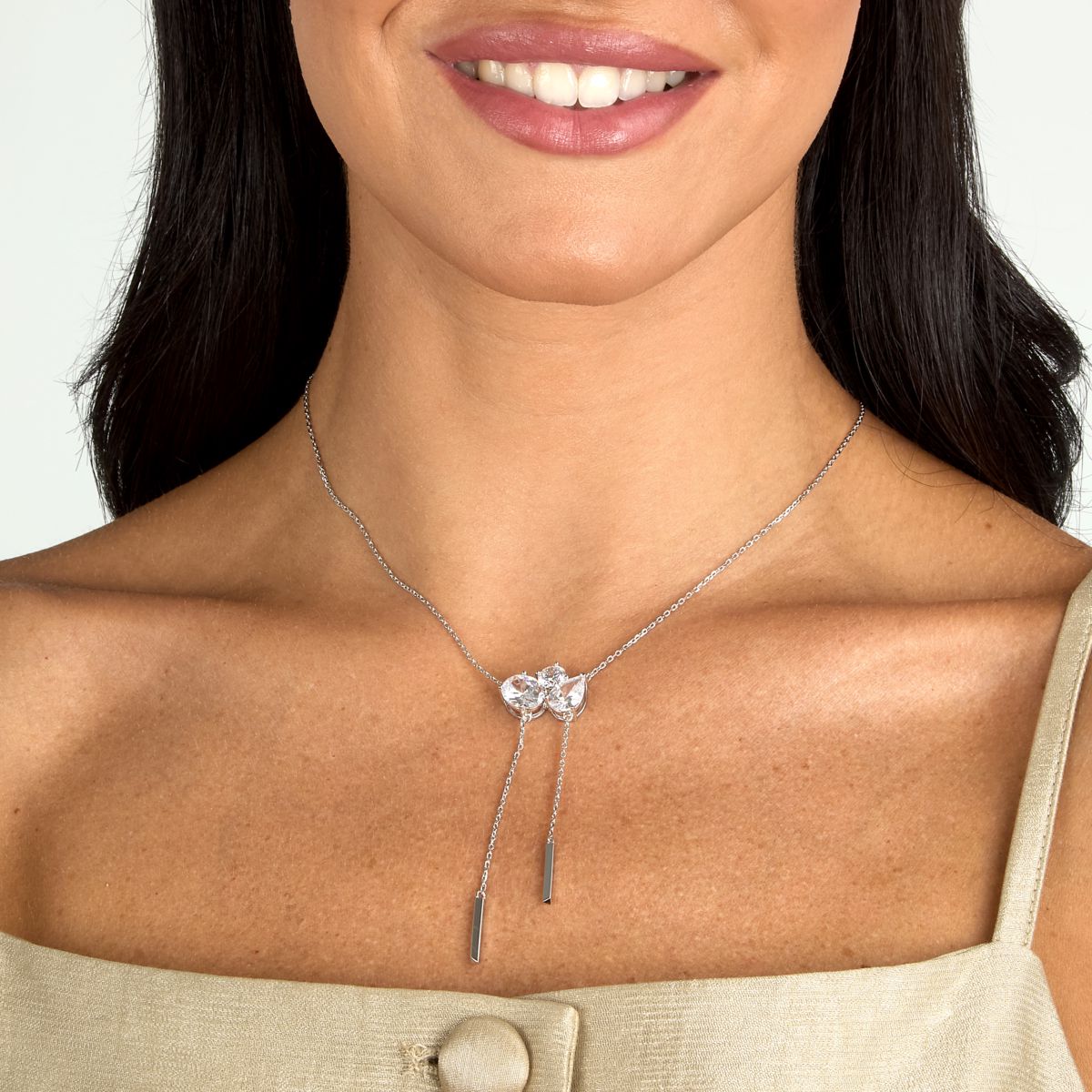 Collana Donna Morellato Riflessi Pendente con Frange in Argento con Cubic Zirconia Bianchi SABC02 - Arena Gioielli - Morellato